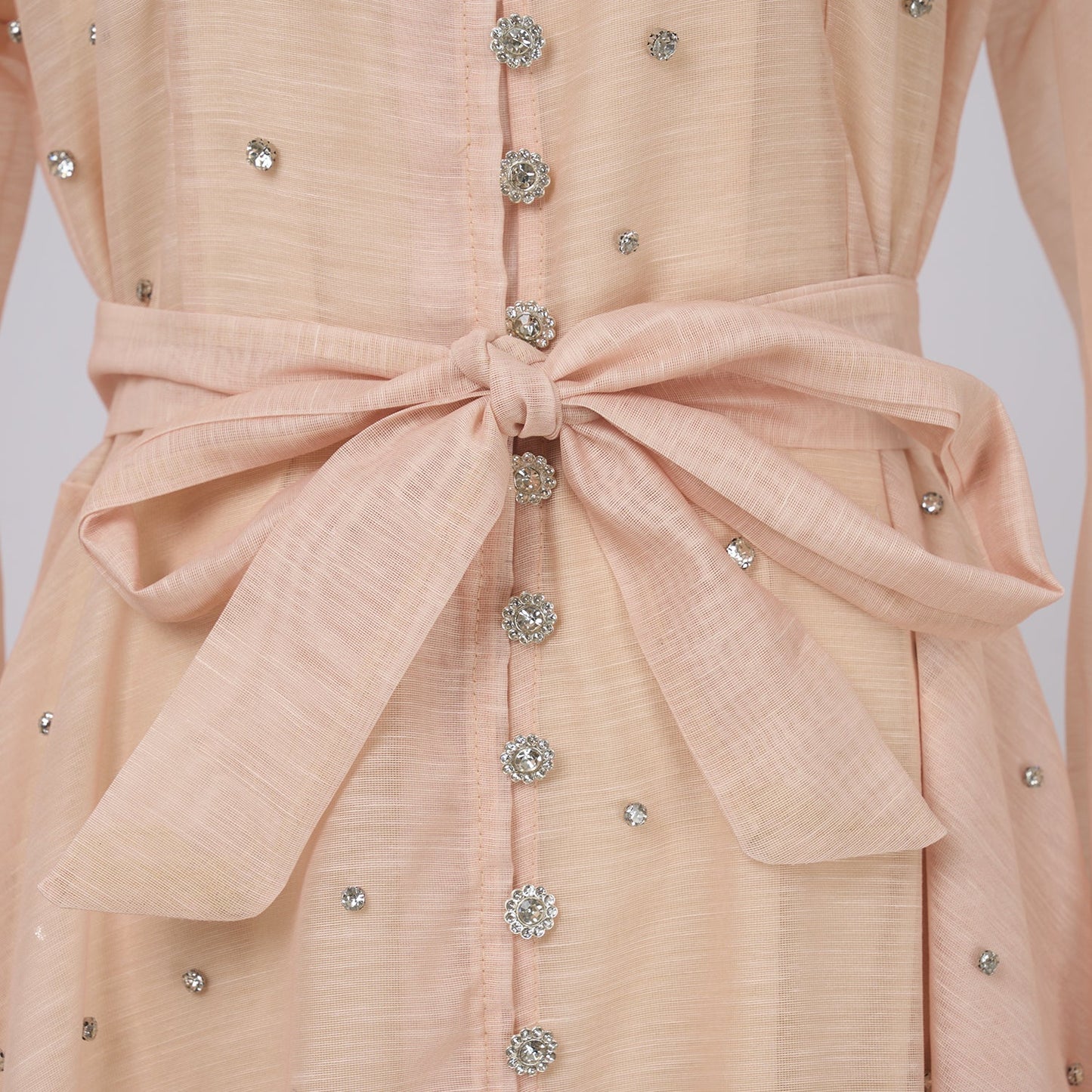 Damen Frühling und Herbst Einfarbig Gürtel A-Linie Kleid mit Hosenträgern