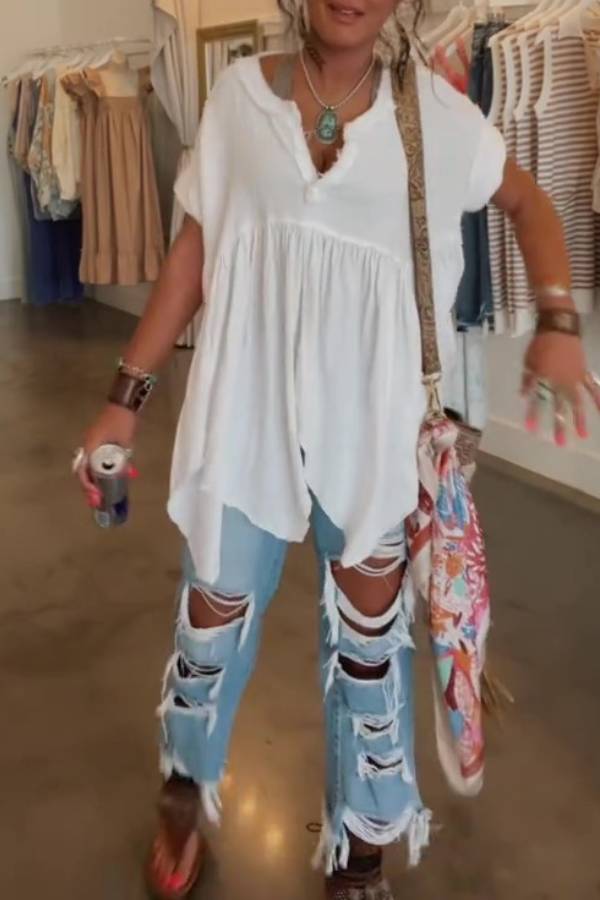 Rock Casual Denim Suit