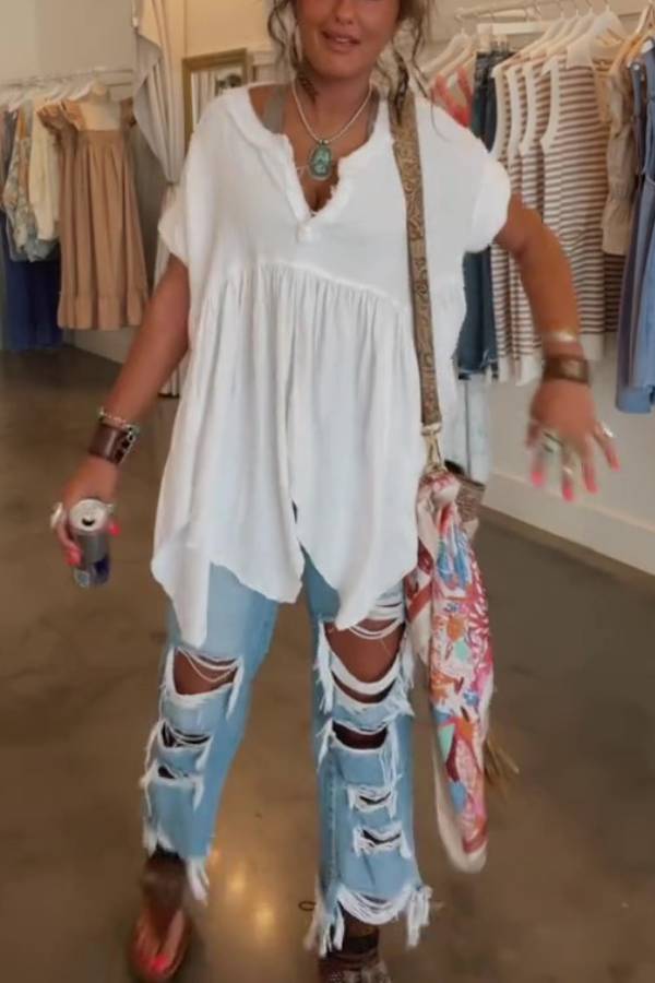 Rock Casual Denim Suit