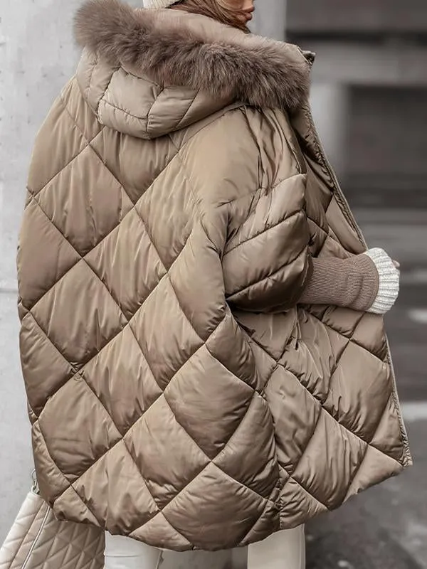 Ladies Winter Zipper Hooded Diamond Extra Set