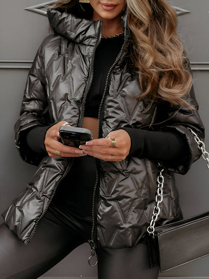 Stylish Cotton Hooded Warm Jacket