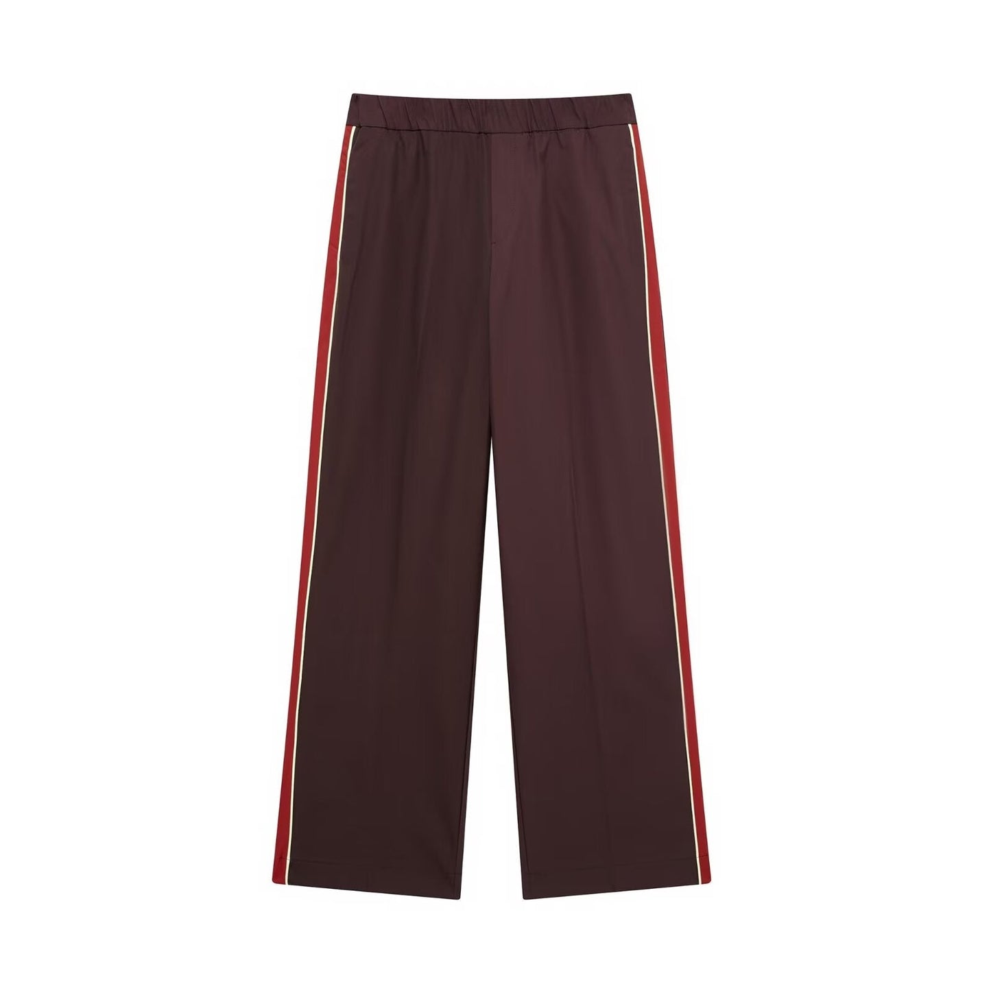 Women Side Striped Pants Coat Two Piece Sets