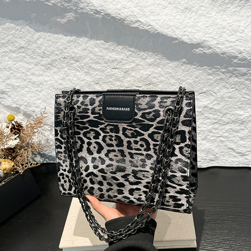 Daily Leopard Print Patchwork Bags