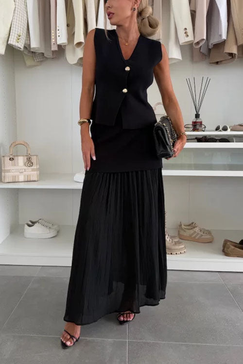 Panelled Midi Skirt