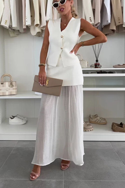 Panelled Midi Skirt