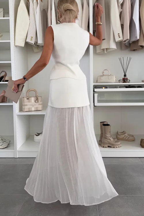 Panelled Midi Skirt
