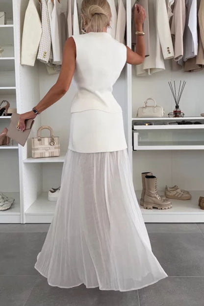 Panelled Midi Skirt