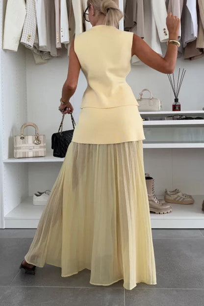 Panelled Midi Skirt