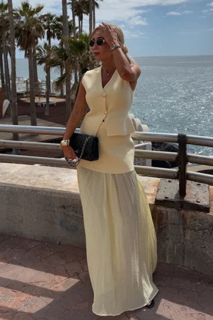 Panelled Midi Skirt
