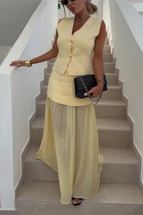 Panelled Midi Skirt