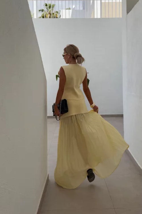 Panelled Midi Skirt