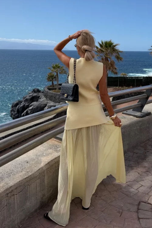 Panelled Midi Skirt