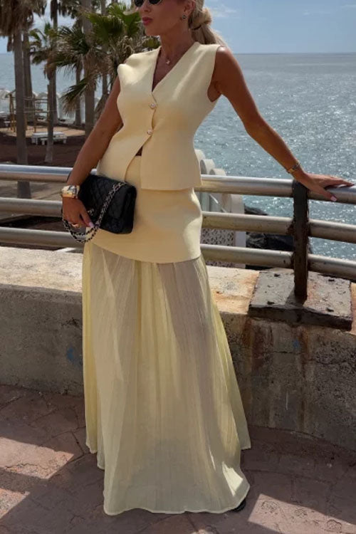 Panelled Midi Skirt