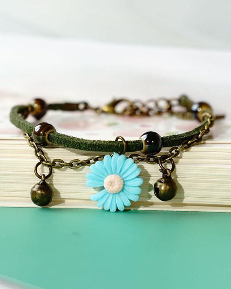 Small Daisy Punk Bracelet