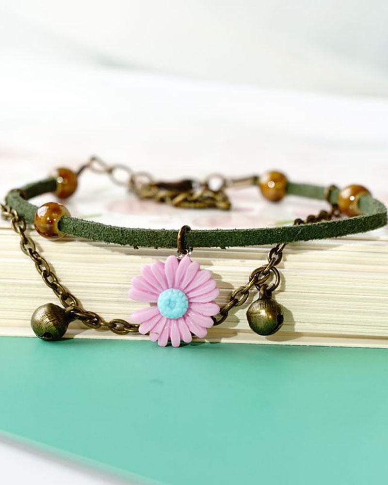 Small Daisy Punk Bracelet