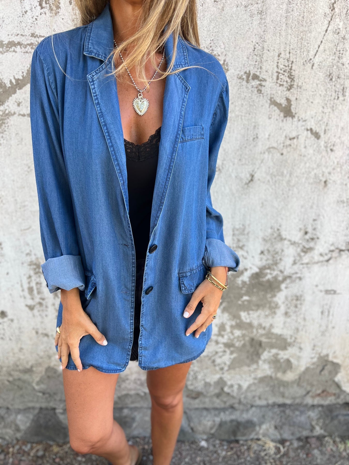 Denim Suit Casual Jacket