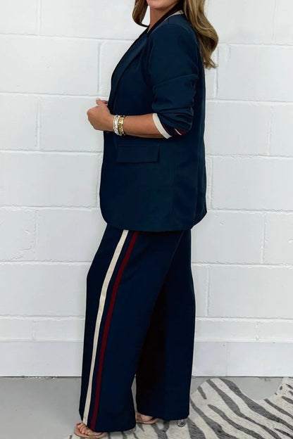 Women's Side Stripe Trouser & Blazer Suit