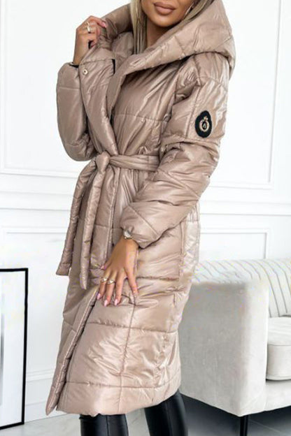 Women's Hooded Warm Long Cotton Coat