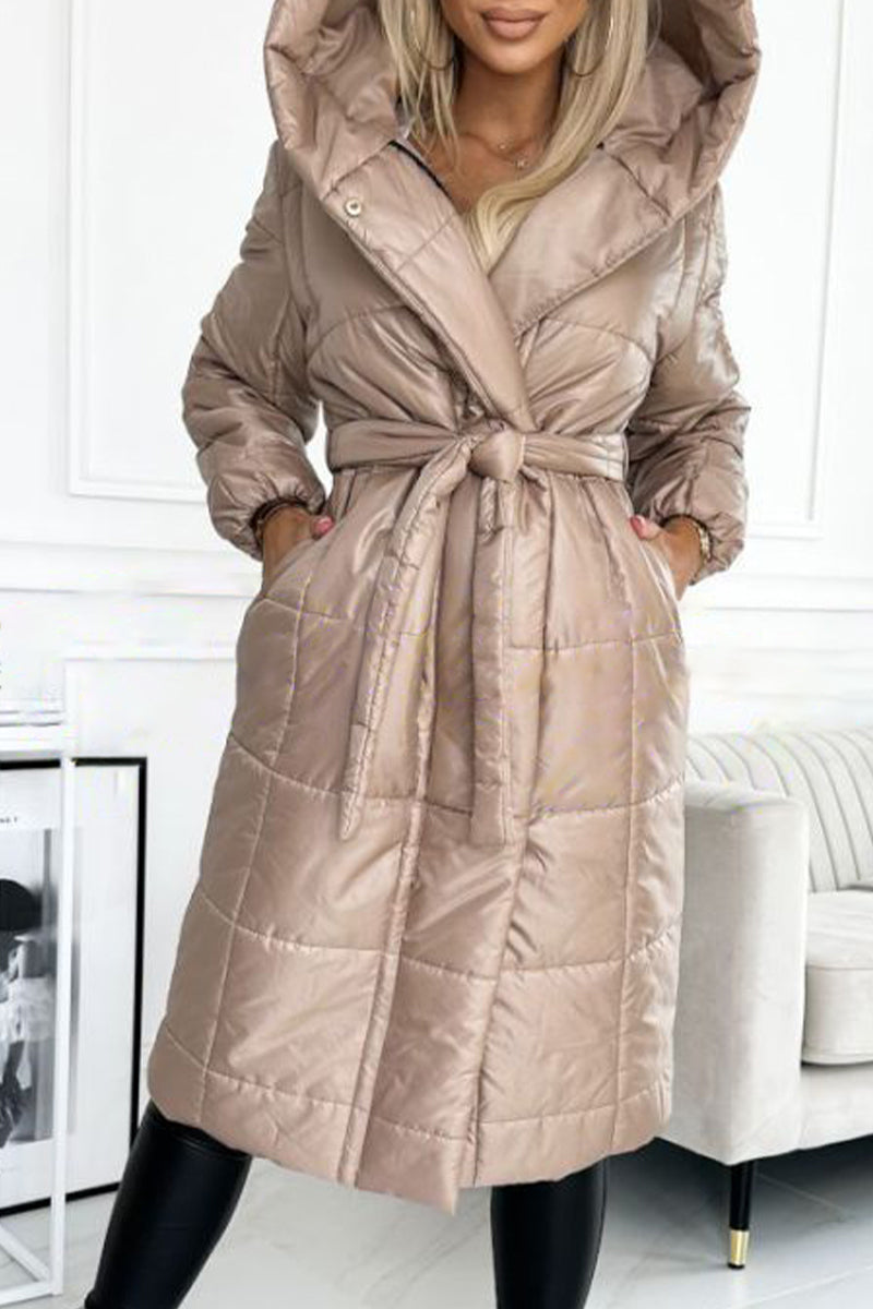 Women's Hooded Warm Long Cotton Coat