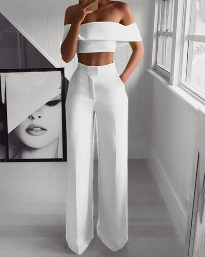 Fashion Two-piece wide-leg pants