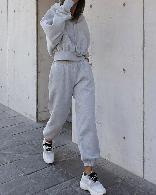 Long Sleeve Sports Casual Two Piece Set