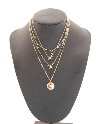 Retro Simple Pearl Multilayer Necklace