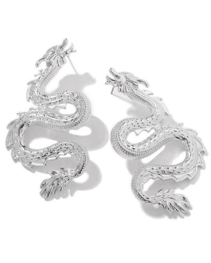 Creative Exaggeration Punk Dragon Earrings