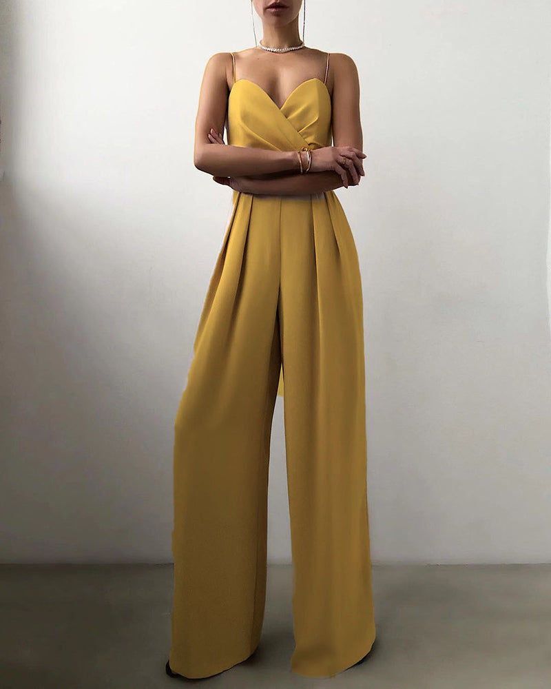 Sling Straight-leg Jumpsuit