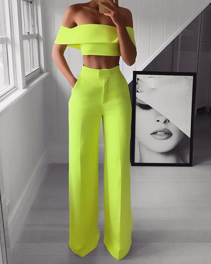 Fashion Two-piece wide-leg pants