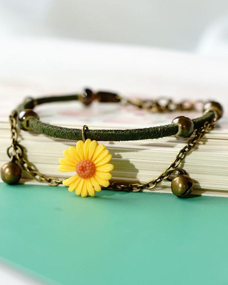 Small Daisy Punk Bracelet