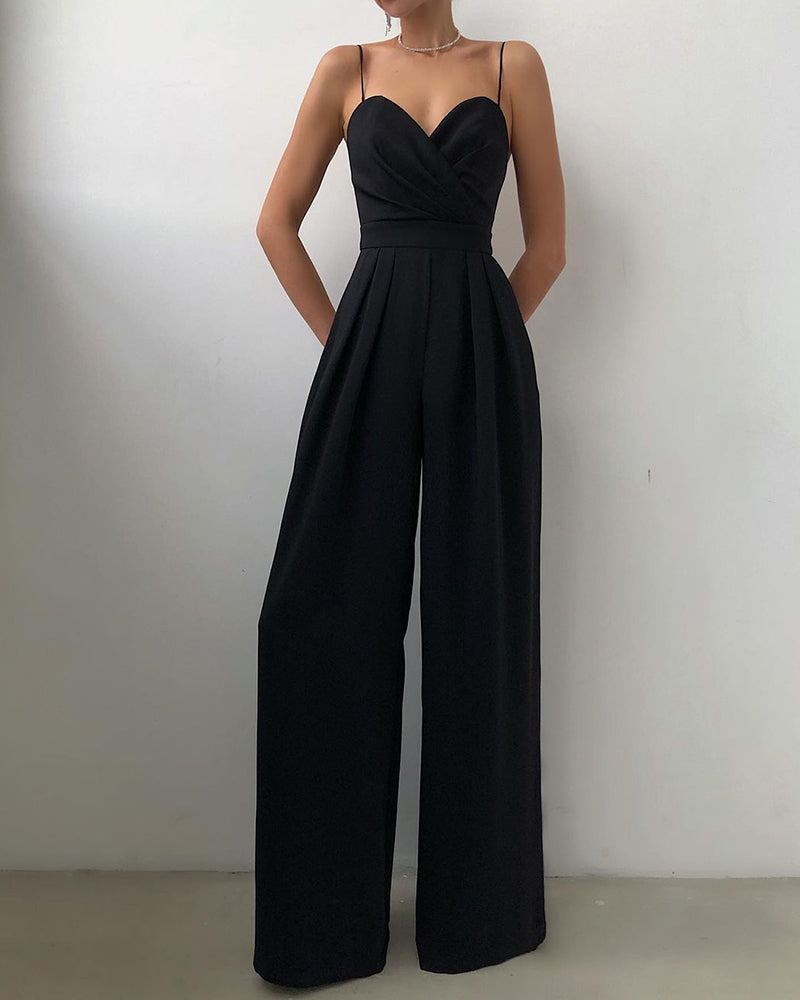 Sling Straight-leg Jumpsuit