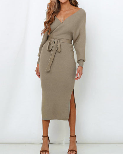 robe pull col v 