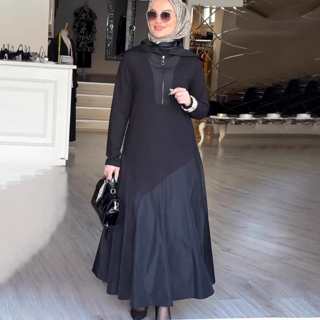 Damen Sommerkleid mit farblich passendem Oberteil und weitem Kleid