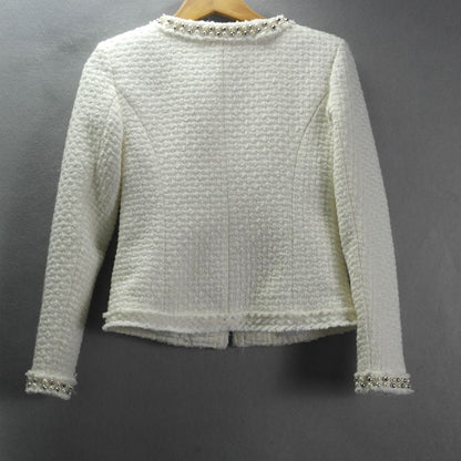 Women's Autumn And Winter Heavy Industry Beads Coat