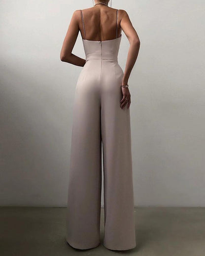 Sling Straight-leg Jumpsuit