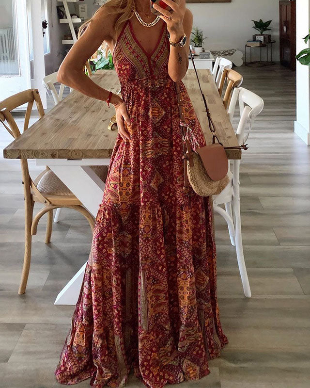 robe nuisette robe imprimée de vacances 