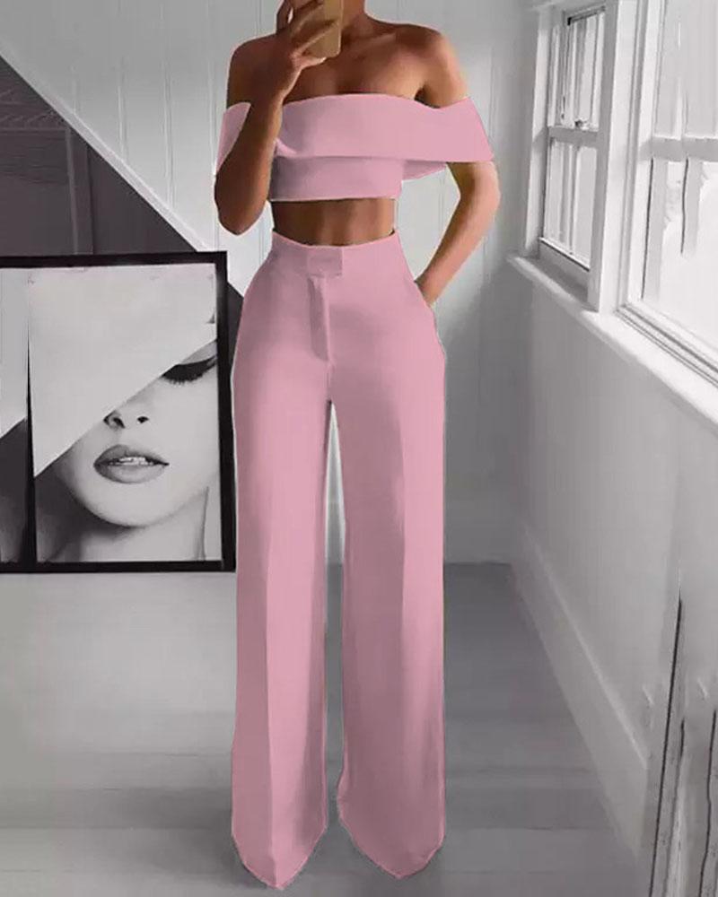 Fashion Two-piece wide-leg pants