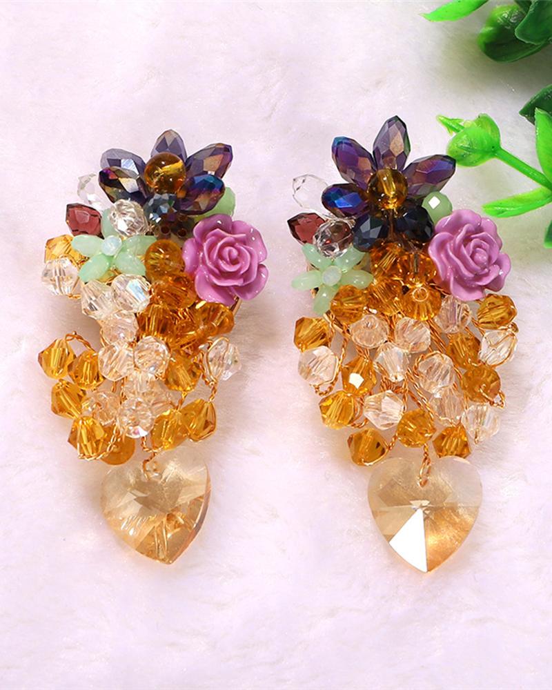 Colorful Accessories Flower Earrings