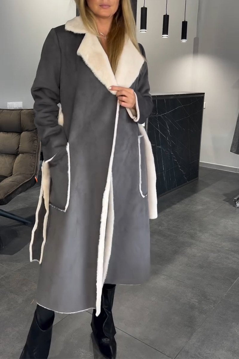 Women's Casual Lapel Mid-length Trench Coat