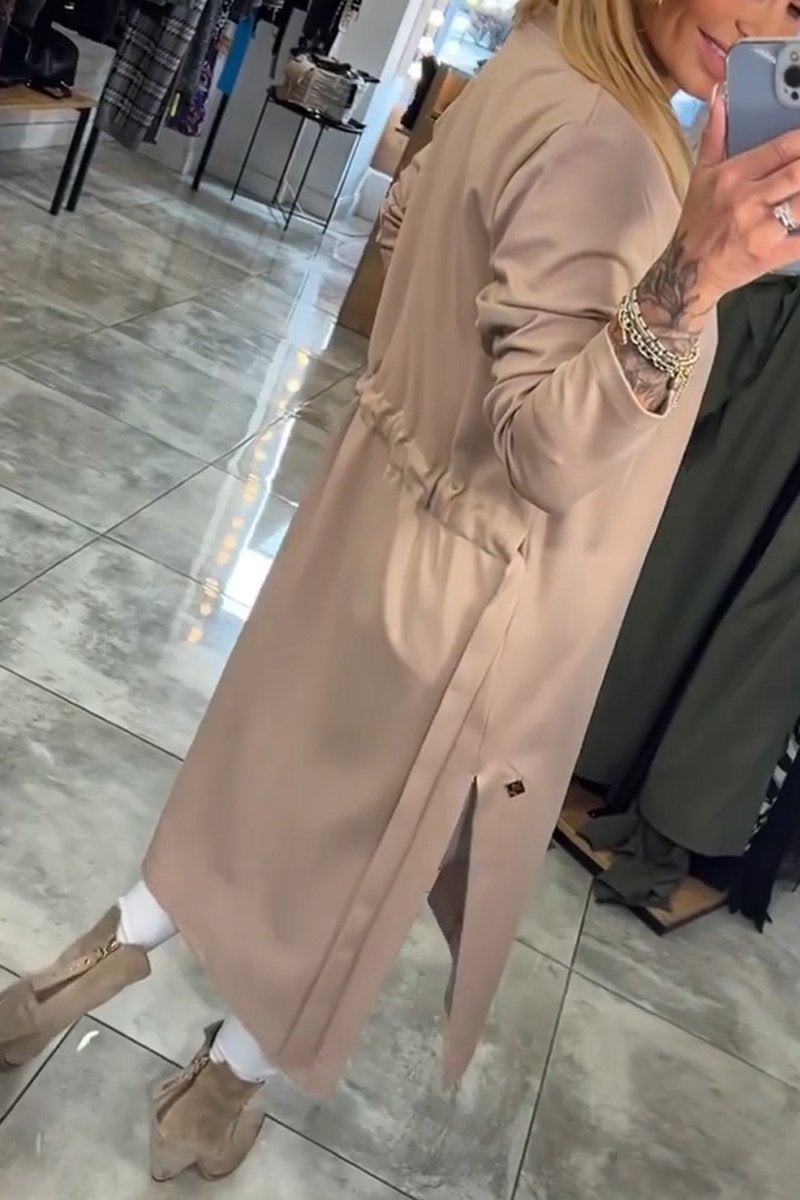 Women's Casual V-neck Long Sleeve Coat