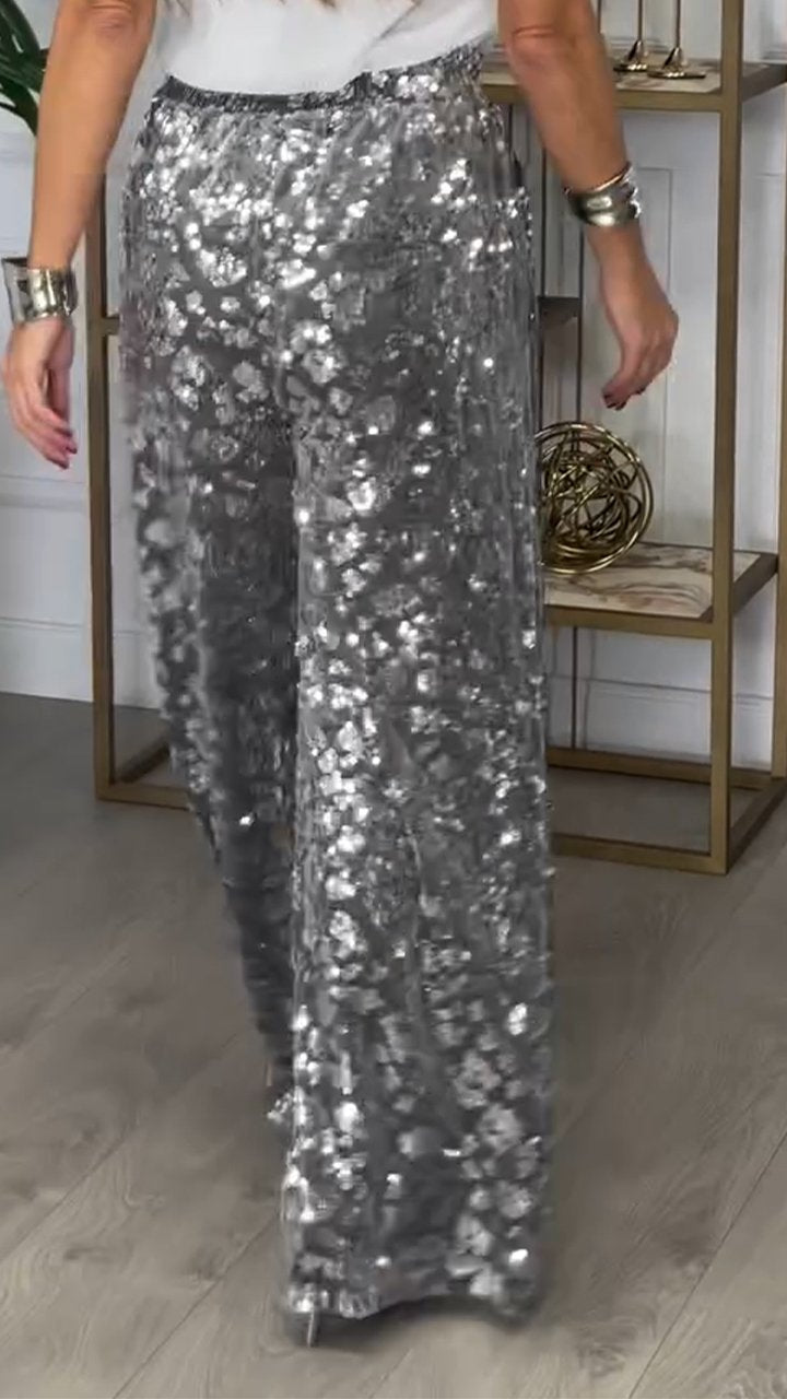 Women's Sequined Trousers