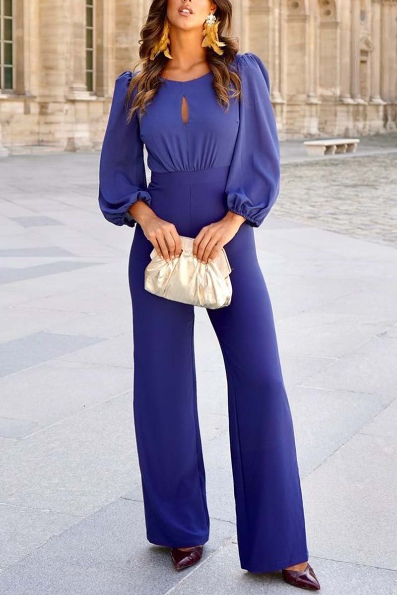 Women's Fashion Slim Backless Jumpsuit