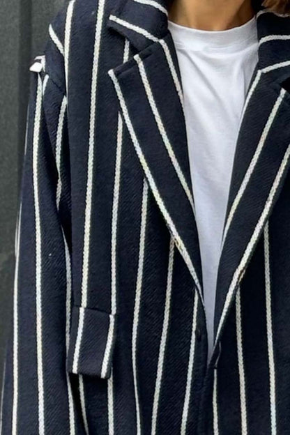 Women's Fashion Striped Blazer