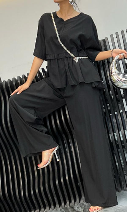 Women's Comfortable Two-Piece Top And Pants Set