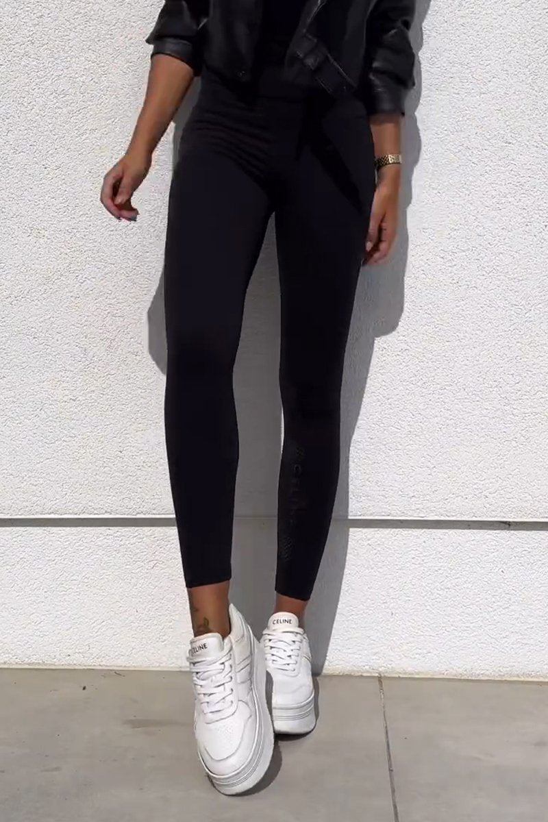 Women's Autumn and Winter Solid Color Leggings