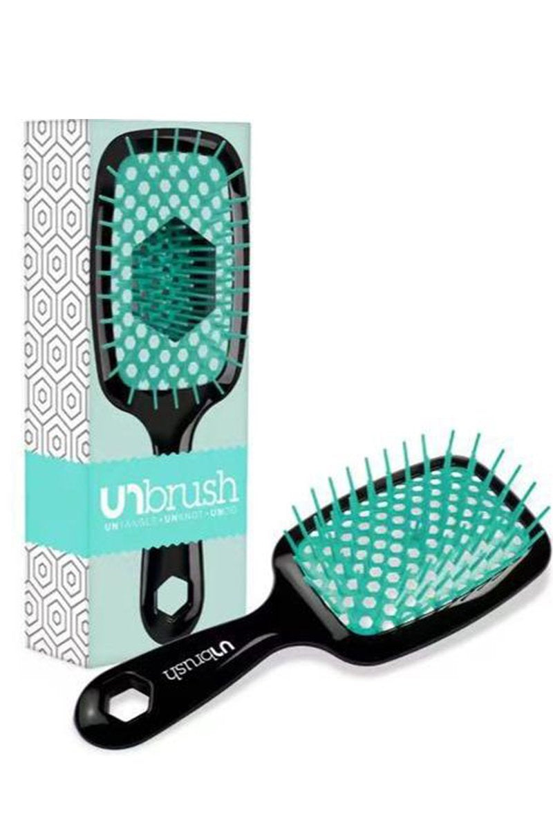 Women's Home Use Hollow Comb for Curly Hair green ABS