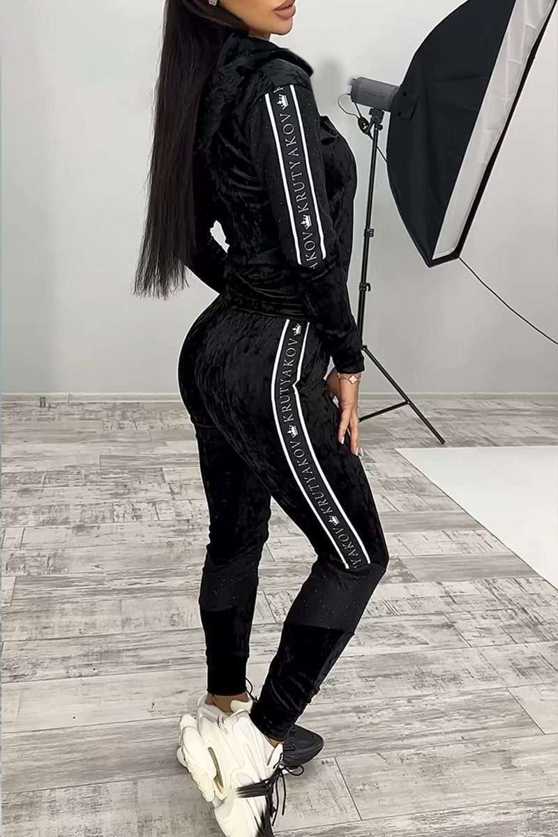 Women's Spring and Fall Casual Zipper Bodysuit