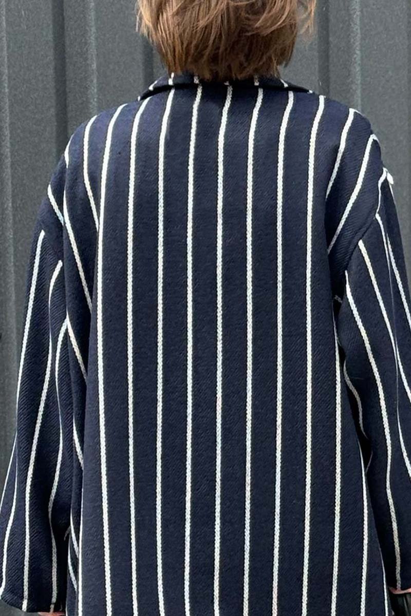 Women's Fashion Striped Blazer