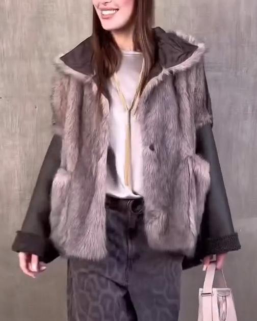 women's casual fur jacket