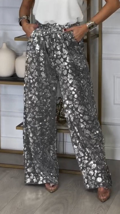 Women's Sequined Trousers